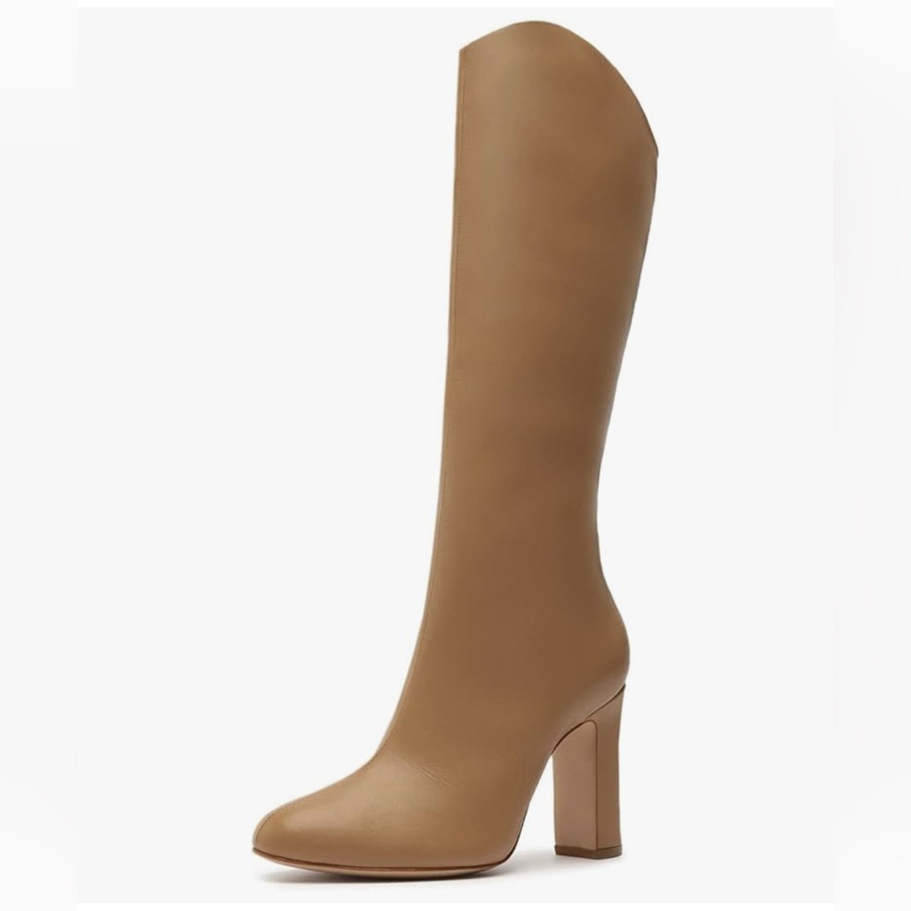 New SCHUTZ Women Gabrielle Up Boots, Honeycomb, Tan Size 11 - Picture 2 of 11